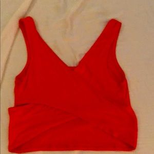 Crisscross front crop top
